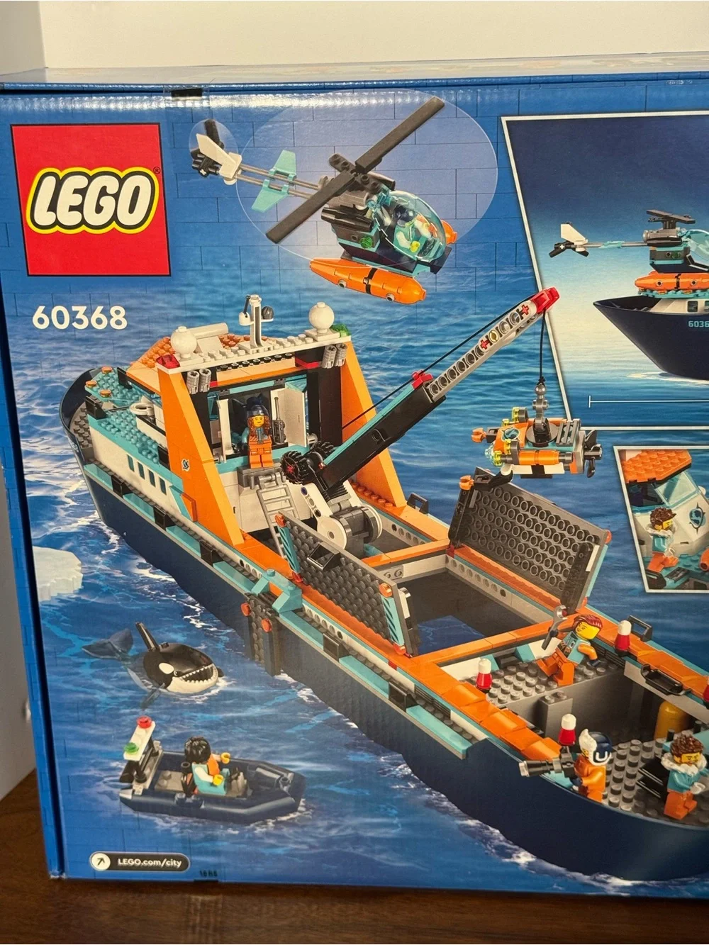 LEGO City 60368 Arctic Explorer Ship New Sealed 815-Piece Building Set